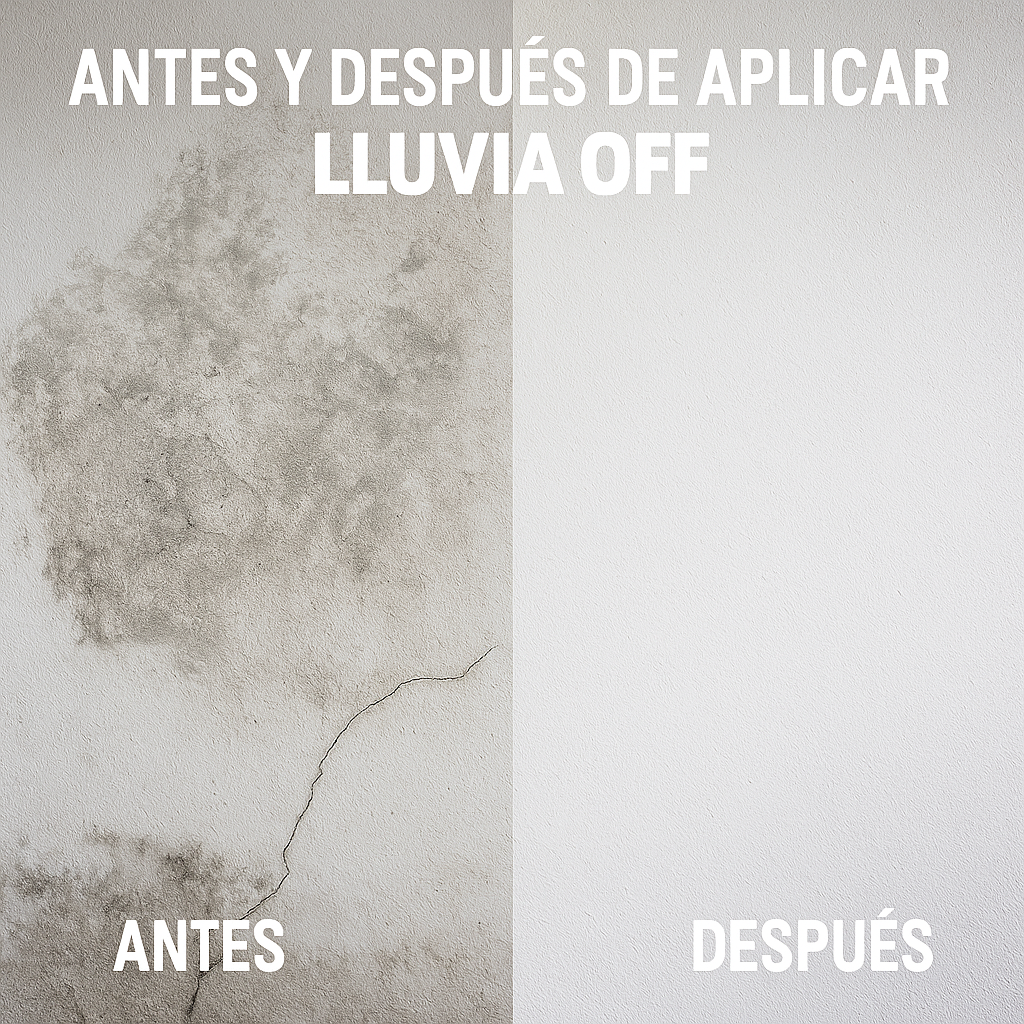 Tapa Goteras LluviaOff® - Sellador Impermeabilizante transparente