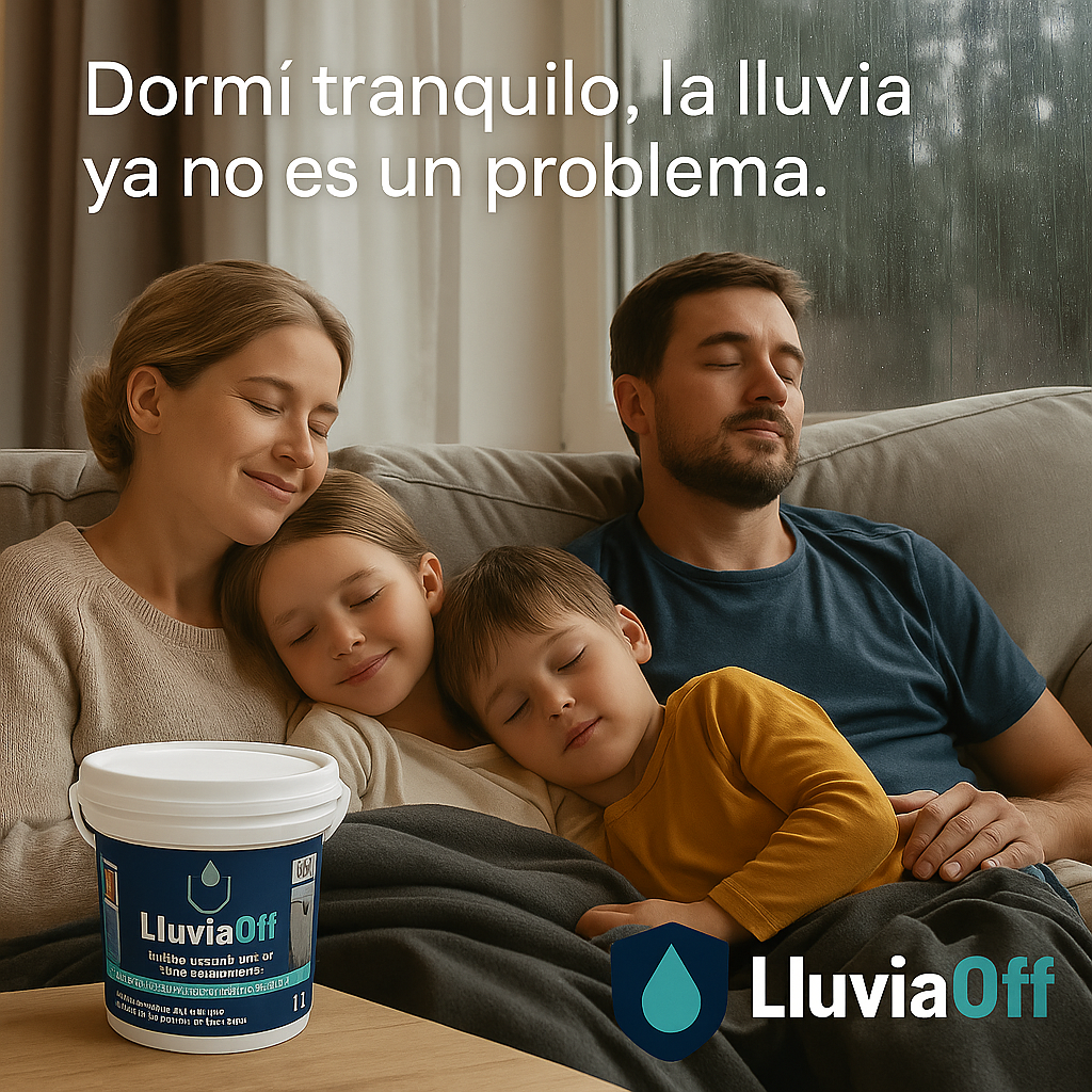 Tapa Goteras LluviaOff® - Sellador Impermeabilizante transparente