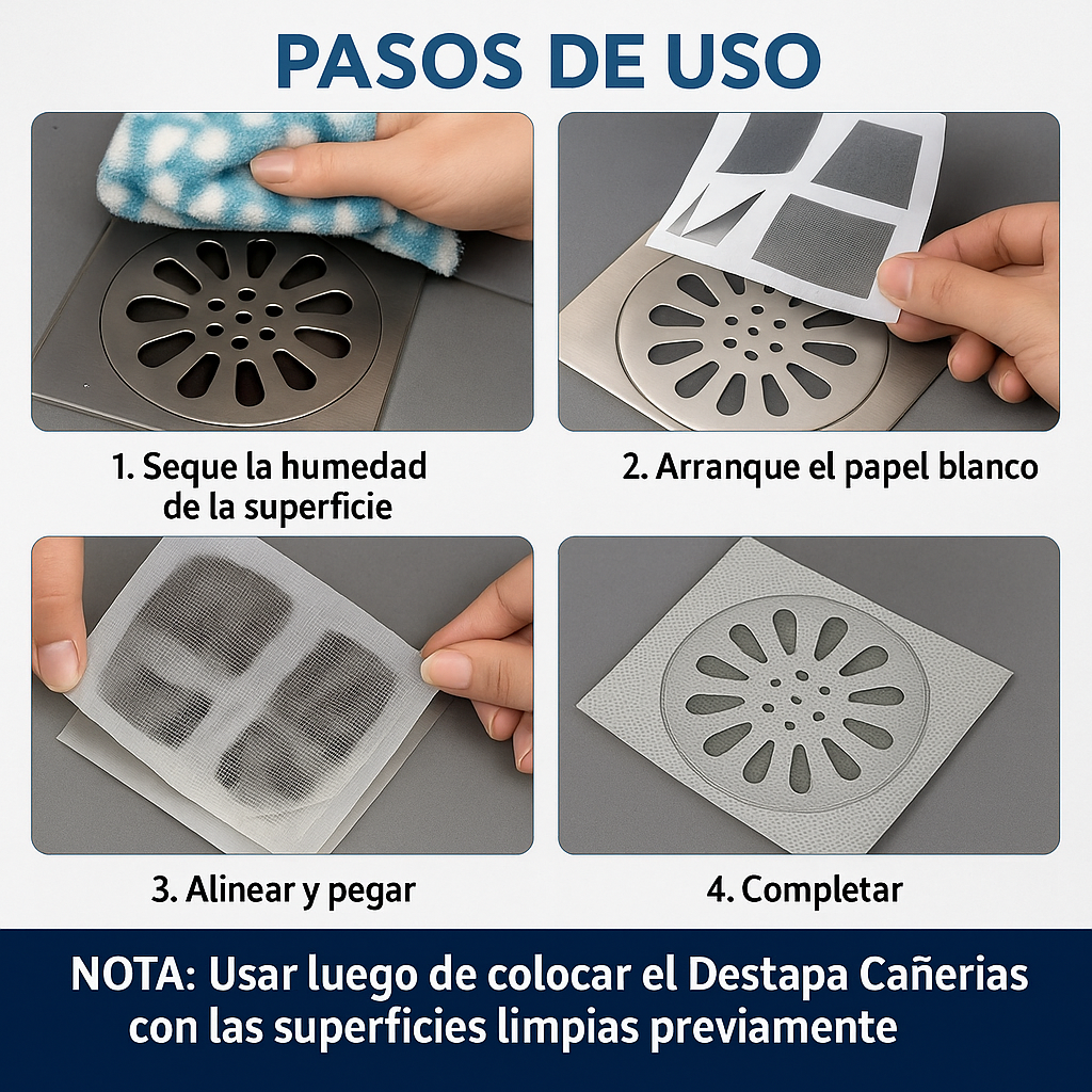 2x1 Destapa Cañerías + 3 Rejillas de regalo